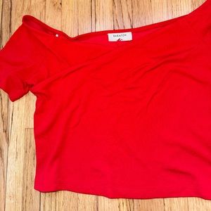 Babaton Cap Sleeve Crop Top